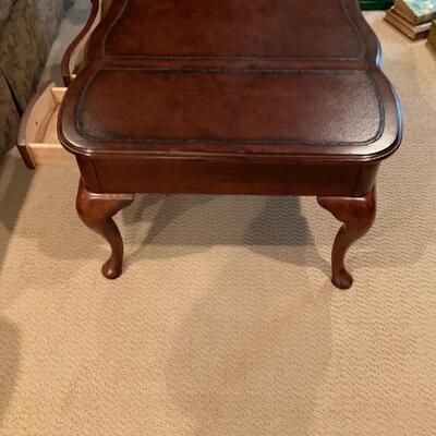 Macys Furniture Leather top Coffee Table