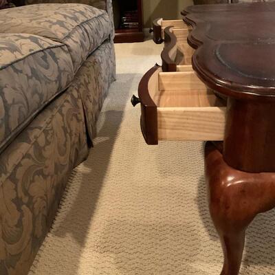 Macys Furniture Leather top Coffee Table