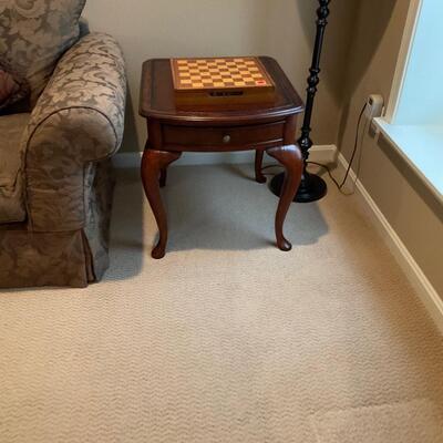 Macys Furniture leather Top Side Table