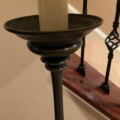 Floor Lamp ivory Round Lampshade