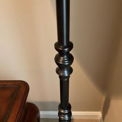 Floor Lamp with Red Lampshade