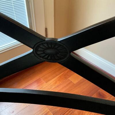 Macys Furniture Bar Height Kitchen Table and 4 Bar Height Chair extra Leaf