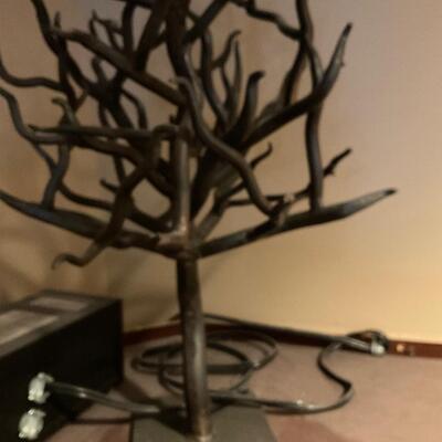 Iron Metal Hawthorn Tree Sculpture Retail $298