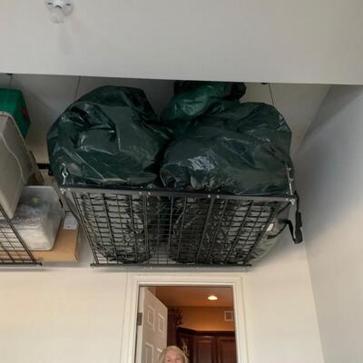 Lot of 3 prelit Bagged Artificial Christmas Trees some bulbs are out