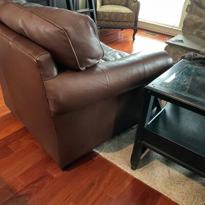 1 of 2 Arhaus Hadley Leather Chair Retail $3399 each