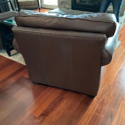 1 of 2 Arhaus Hadley Leather Chair Retail $3399 each