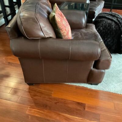 2 of 2 Arhaus Hadley Leather Chair Retail $3399 each