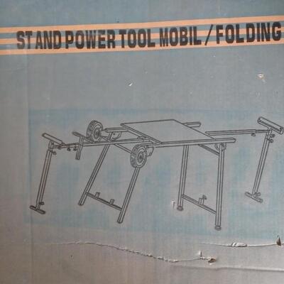 LOT 29 MOBILE FOLDING POWER TOOL STAND NEW IN THE BOX