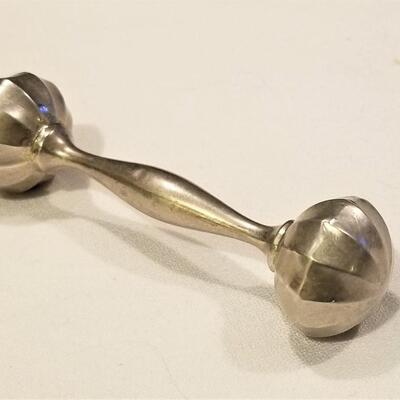 Lot #12  Vintage Sterling Silver Baby Rattle