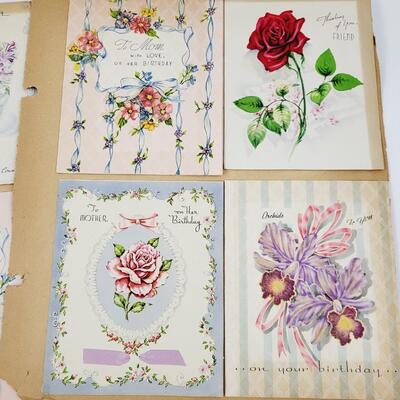 OLD VINTAGE GREETING CARDS LOT #1