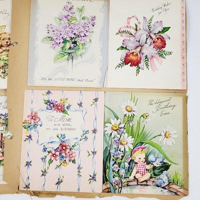 OLD VINTAGE GREETING CARDS LOT #1