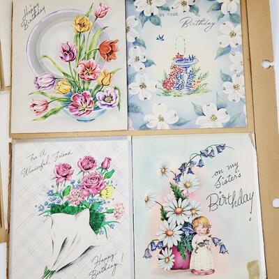 OLD VINTAGE GREETING CARDS LOT #1