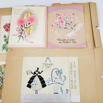 OLD VINTAGE GREETING CARDS LOT #2