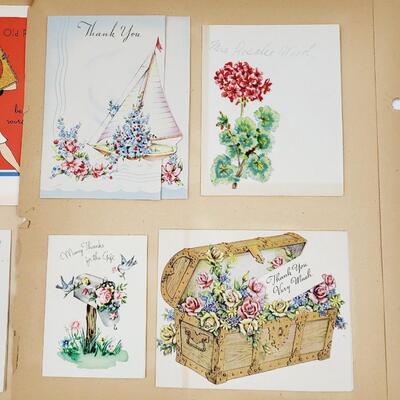 OLD VINTAGE GREETING CARDS LOT #2