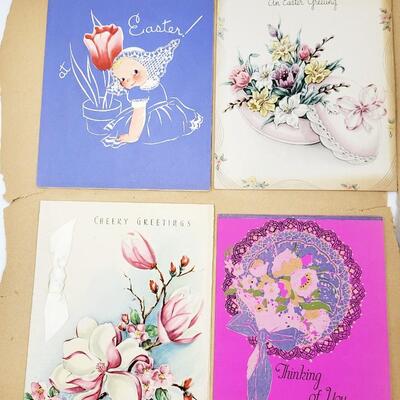 OLD VINTAGE GREETING CARDS LOT #4
