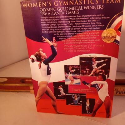 Unopened Wheaties Cereal Box U.S Olympic Team Womens Gymnastics â€˜96 Collectible -- upld 2/1
