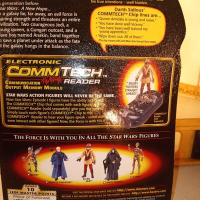 Star Wars Darth Sidious Episode 1 Phantom Menace CommTech 3.75 Inch Figur