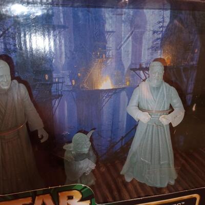 Star Wars the Power of the Force "Jedi Spirits" Anakin/Yoda/Obi-Wan 1998 NIB