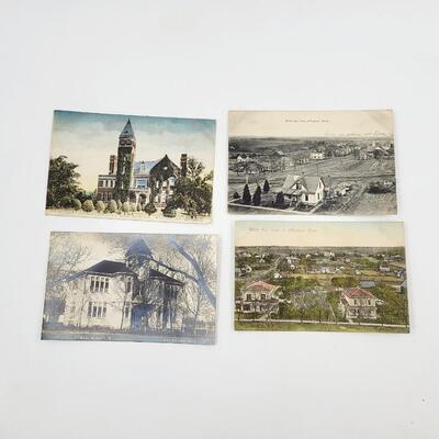OLD POSTCARDS - EFFINGHAM KS - 4PC