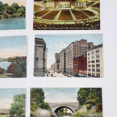 OLD POSTCARDS - KC MO - 7 PC