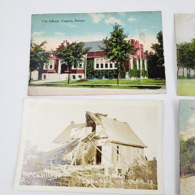 OLD POST CARDS - KANSAS - 4PC