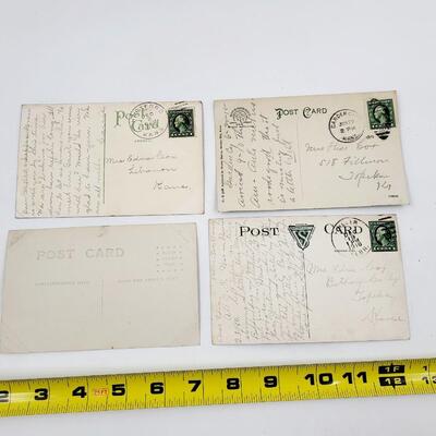 OLD POST CARDS - KANSAS - 4PC