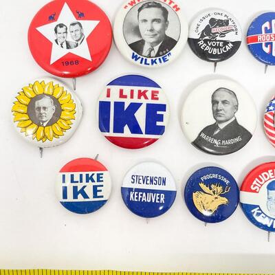 POLITICAL CAMPAIGN BUTTON LOT #2