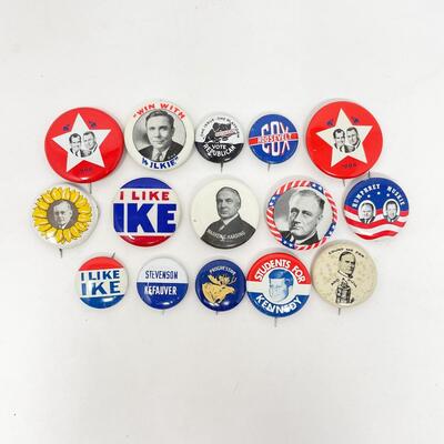 POLITICAL CAMPAIGN BUTTON LOT #2