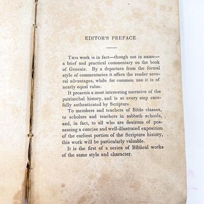 ANTIQUE BOOK â€œTHE PATRIARCHS OF GENESISâ€