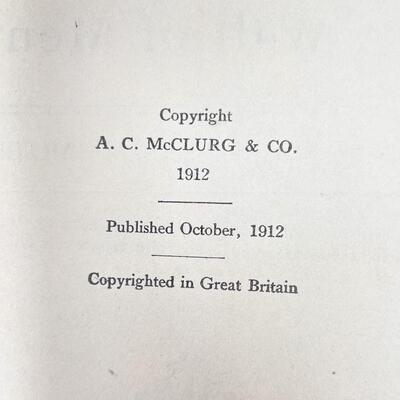 1912 BOOK â€œA WALL OF MENâ€ MARGARET HILL MCCARTER