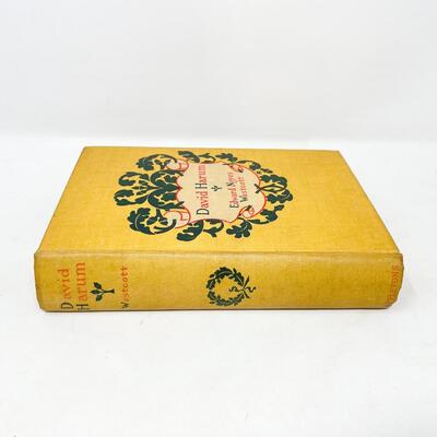 1900 BOOK â€œDAVID HARUMâ€ EDWARD NOYES WESTCOTT