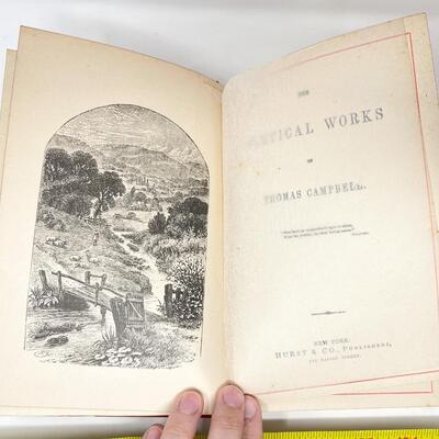 ANTIQUE BOOK â€œTHE POETICAL WORKS OF THOMAS CAMPBELLâ€