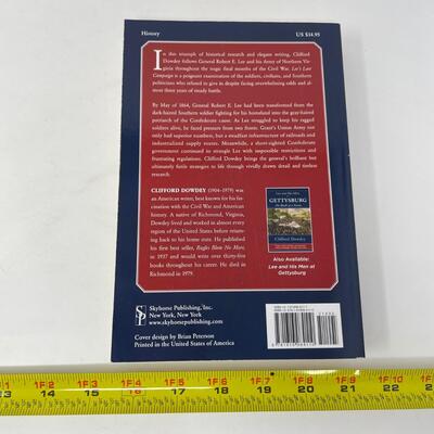 â€œLEEâ€™S LAST CAMPAIGNâ€ CLIFFORD DOWDEY CIVIL WAR BOOK