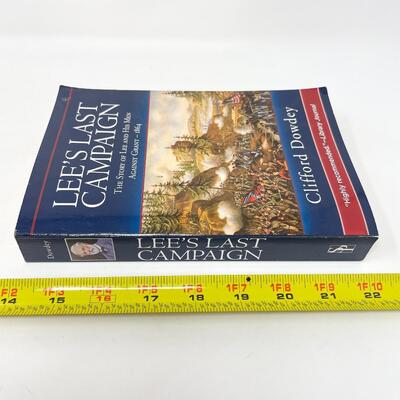 â€œLEEâ€™S LAST CAMPAIGNâ€ CLIFFORD DOWDEY CIVIL WAR BOOK