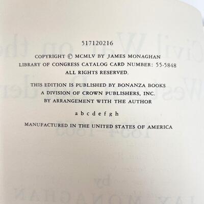 1955 â€œCIVIL WAR ON THE WESTERN BORDERâ€ JAY MONAGHAN