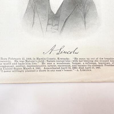 1909 ABRAHAM LINCOLN MEMORIAL PROGRAM - FROM TOPEKAâ€™S FIRST UNITED METHODIST CHURCH