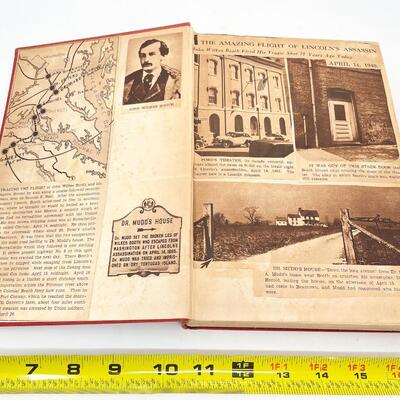 1937 â€œWHY WAS LINCOLN MURDERED?â€ BY OTTO EISENSCHIML - WITH 1940S NEWSPAPER CLIPPINGS