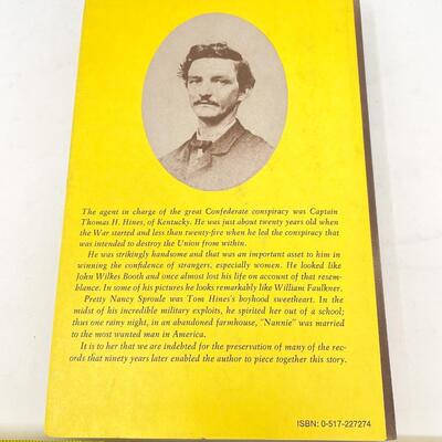 â€œCONFEDERATE AGENTâ€ BY JAMES D. HORAN HARDBACK BOOK