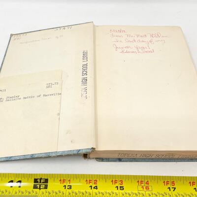 *SIGNED* 1956 â€œTHE DECISIVE BATTLE OF NASHVILLEâ€ BY STANLEY F. HORN HARDBACK BOOK