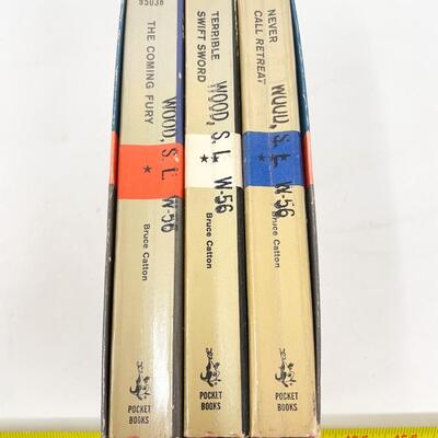 1967 â€œTHE CENTENNIAL HISTORY OF THE CIVIL WARâ€ BRUCE CATTON PAPERBACK BOOK SET