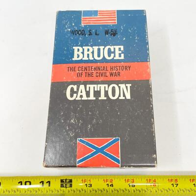 1967 â€œTHE CENTENNIAL HISTORY OF THE CIVIL WARâ€ BRUCE CATTON PAPERBACK BOOK SET