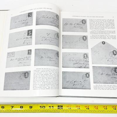 *SIGNED* "CONFEDERATE STAMPS, OLD LETTERS AND HISTORY" BY RAYNOR HUBBELL HARDBACK BOOK