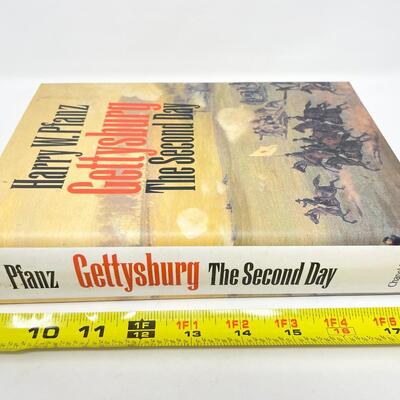 1987 "GETTYSBURG: THE SECOND DAY" BY HARRY W. PFANZ HARDBACK BOOK