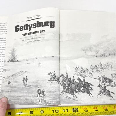 1987 "GETTYSBURG: THE SECOND DAY" BY HARRY W. PFANZ HARDBACK BOOK