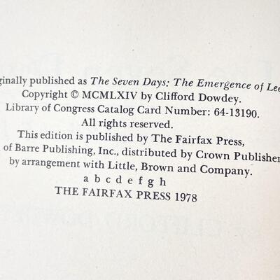 "THE SEVEN DAYS: THE EMERGENCE OF ROBERT E. LEE" BY CLIFFORD DOWDEY HARDBACK BOOK