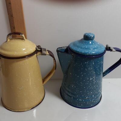 Vintage metal coffee pots