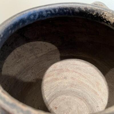 Rare Large Martaban Jar Circa 1600 with Dark Black Brown Glaze
