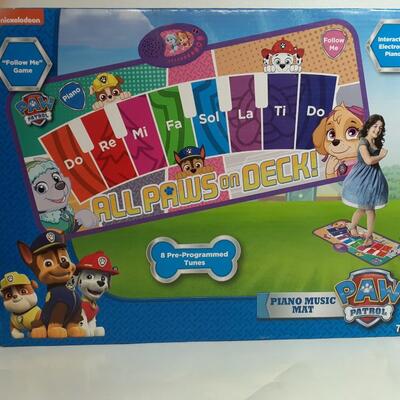 Nikelodeon All Paws on Deck piano music mat