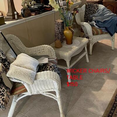 Wicker Table/chairs