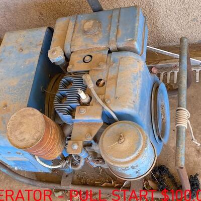 Generator - Pull Start Â  Â  Â  Â 